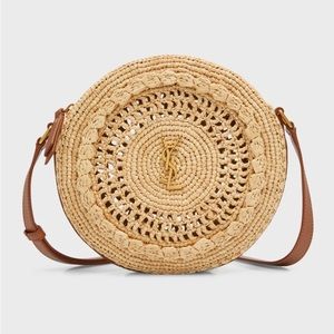 YSL RAFFIA CROSSBODY